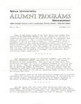 Alumni Programs Newsletter, October 1977 (Vol. 1 No. 1)