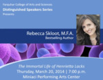 NSU Distinguished Speakers Series Present: Rebecca Skloot - March 20, 2014 by Nova Southeastern University