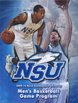 2009-2010 NSU Sharks Men's Basketball Game Program by Nova Southeastern University