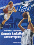 2010-2011 NSU Sharks Women's Basketball Game Program by Nova Southeastern University