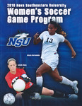 2010 NSU Sharks Women's Soccer Game Program by Nova Southeastern University