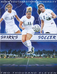 2011 NSU Sharks Women's Soccer Game Program by Nova Southeastern University