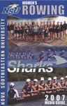 2007 NSU Sharks Women's Rowing Media Guide by Nova Southeastern University