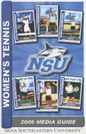 2006 NSU Sharks Women's Tennis Media Guide by Nova Southeastern University