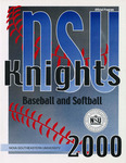 2000 NSU Knights Official Program - Baseball, Softball