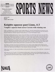 NSU Sports News - 1997-04-18 - Baseball - "Knights squeeze past Lions, 4-3" by Nova Southeastern University
