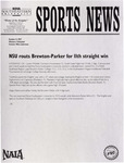 NSU Sports News - 1997-10-11 - Women's Volleyball - "NSU routs Brewton-Parker for 11th straight win" by Nova Southeastern University