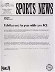 NSU Sports News - 1997-10-13 - Men's Soccer - "Cubillas out for year with torn ACL" by Nova Southeastern University