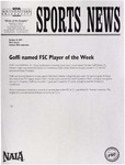 NSU Sports News - 1997-10-14 - Men's Soccer - "Goffi named FSC Player of the Week" by Nova Southeastern University