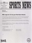 NSU Sports News - 1997-10-15 - Women's Soccer - "NSU erupts for 3-0 win past Palm Beach Atlantic" by Nova Southeastern University