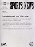 NSU Sports News - 1997-10-17 - Women's Volleyball - "Knights back on track, sweep Webber College" by Nova Southeastern University