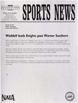 NSU Sports News - 1997-10-18 - Women's Volleyball - "Waddell leads Knights past Warner Southern" by Nova Southeastern University