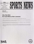 NSU Sports News - 1997-10-22 - Women's Soccer - "Attn: Alan Hahn; Re: Coach Rebecca Utter comments" by Nova Southeastern University
