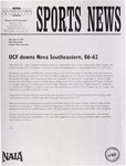 NSU Sports News - 1997-12-13 - Men's Basketball - "UCF downs Nova Southeastern, 86-62" by Nova Southeastern University