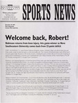 NSU Sports News - 1997-12-29 - Men's Basketball - "Welcome back, Robert!" by Nova Southeastern University