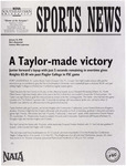 NSU Sports News - 1998-01-24 - Men's Basketball - "A Taylor-made victory" by Nova Southeastern University