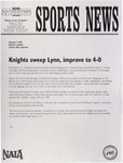 NSU Sports News - 1998-02-07 - Women's Softball - "Knights sweep Lynn, improve to 4-0" by Nova Southeastern University