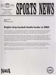 NSU Sports News - 1998-02-21 - Baseball - "Knights drop baseball double-header to ERAU" by Nova Southeastern University