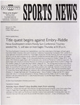 NSU Sports News - 1998-02-23 - Weekly Update - Men's Basketball; Women's Tennis; Softball by Nova Southeastern University