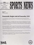 NSU Sports News - 1998-03-02 - Baseball - "Groeneveld, Knights hold off Concordia, 12-10" by Nova Southeastern University