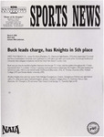 NSU Sports News - 1998-03-09 - Men's Golf - "Buck leads charge, has Knights in 5th place" by Nova Southeastern University