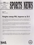 NSU Sports News - 1998-03-13 - Softball - "Knights sweep FIU, improve to 21-3" by Nova Southeastern University