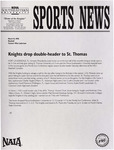NSU Sports News - 1998-03-14 - Baseball - "Knights drop double-header to St. Thomas" by Nova Southeastern University