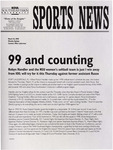 NSU Sports News - 1998-03-16 - Weekly Update - Baseball; Women's Tennis; Men's Golf - "99 and counting" by Nova Southeastern University