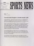 NSU Sports News - 1998-03-21 - Softball - "Gurecki leads Knights to double-header split" by Nova Southeastern University