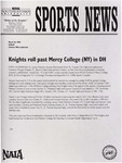 NSU Sports News - 1998-03-26 - Softball - "Knights roll past Mercy College (NY) in DH" by Nova Southeastern University