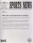 NSU Sports News - 1998-03-28 - Baseball - "PBAC rallies to take double-header from Knights" by Nova Southeastern University