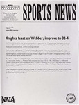 NSU Sports News - 1998-03-28 - Softball - "Knights feast on Webber, improve to 32-4" by Nova Southeastern University