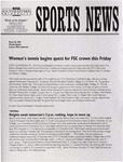 NSU Sports News - 1998-03-30 - Weekly Update - Softball "Women's tennis begins quest for FSC crown this Friday" by Nova Southeastern University