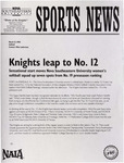 NSU Sports News - 1998-03-31 - Softball - "Knights leap to No. 12" by Nova Southeastern University