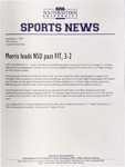 NSU Sports News - 1998-09-04 - Men's Soccer - "Morris leads NSU past FIT, 3-2" by Nova Southeastern University