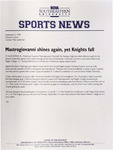 NSU Sports News - 1998-09-06 - Women's Soccer - "Mastrogiovanni shines again, yet Knights fall" by Nova Southeastern University