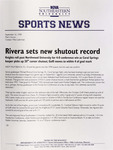 NSU Sports News - 1998-09-16 - Men's Soccer - "Rivera sets new shutout record" by Nova Southeastern University