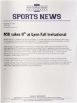 NSU Sports News - 1998-09-29 - Men's Golf - "NSU takes 11th at Lynn Fall Invitational" by Nova Southeastern University