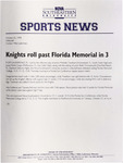 NSU News Release - 1998-10-22 - Volleyball - "Knights roll past Florida Memorial in 3" by Nova Southeastern University