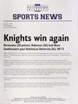 NSU Sports News - 1999-01-04 - Men's Basketball - "Knights win again" by Nova Southeastern University