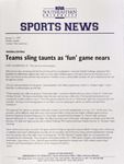 NSU Sports News - 1999-01-11 - Weekly Update - Baseball/Softball; Basketball by Nova Southeastern University - Shepard Broad College of Law