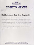 NSU Sports News - 1999-01-31 - Baseball - "Florida Southern shuts down Knights, 14-1" by Nova Southeastern University