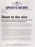 NSU Sports News - 1999-02-15 - Weekly Update - "Down to the wire" - Women's Basketball; Softball by Nova Southeastern University