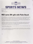 NSU Sports News - 1999-02-27 - Baseball - 