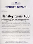 NSU Sports News - 1999-03-24 - Baseball - 