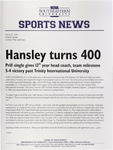 NSU Sports News - 1999-03-29 - Weekly Update - Men's Basketball; Softball - 