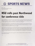 NSU Sports News - 1999-04-17 - FSC Championship Softball Tournament - 