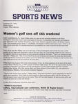 NSU Sports News - 1999-09-20 - Weekly Update - Women's Volleyball; Soccer - 