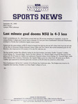 NSU Sports News - 1999-09-29 - Men's Soccer - 