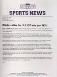 NSU Sports News - 1999-10-23 - Men's Soccer - 